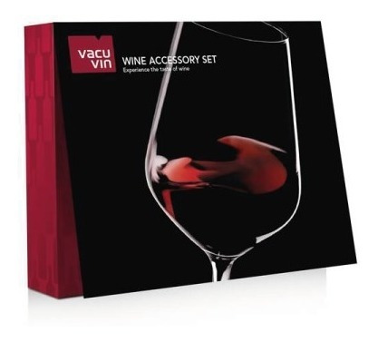 Imagen 3 de 3 de Set Completo Para Vino Accessory Wine Vacu Vin Regalo
