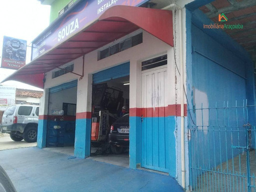 Imagem 1 de 8 de Salão Comercial No Centro De Araçoiaba Da Serra - Sl0007