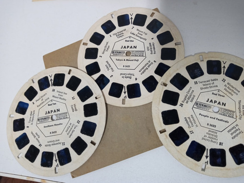 7k Juego Completo De 3 Discos De Japon View Master