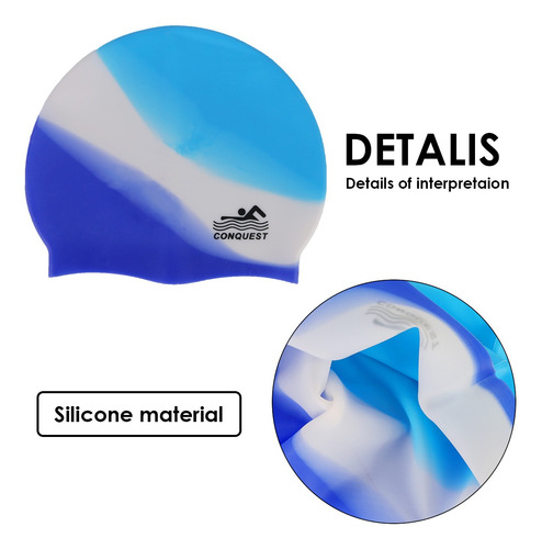 Silicone Swim Cap Fashion Unisex Impermeável