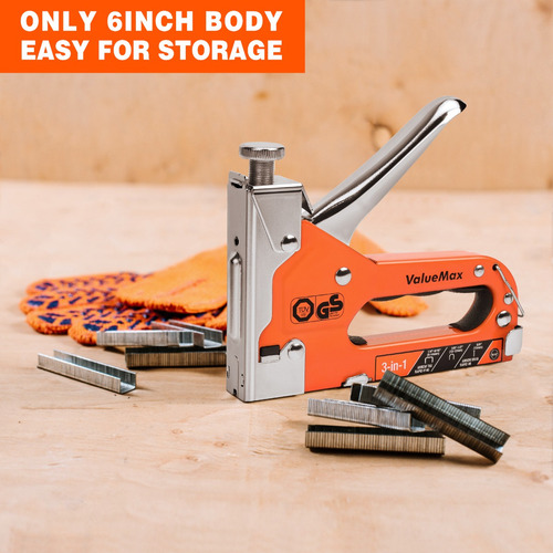 Pistola De Grampos 3 Em 1 Valuemax Com 3000 Grampos
