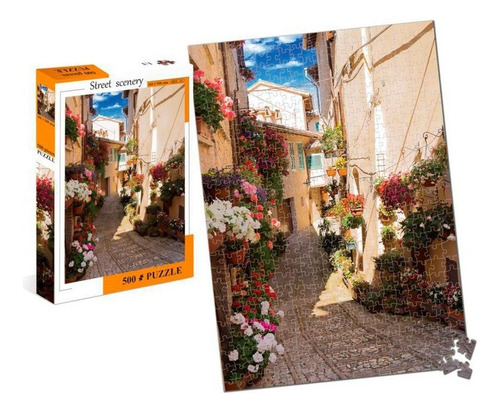 Puzzle 500 Piezas Calle Patio Italiano Ft325