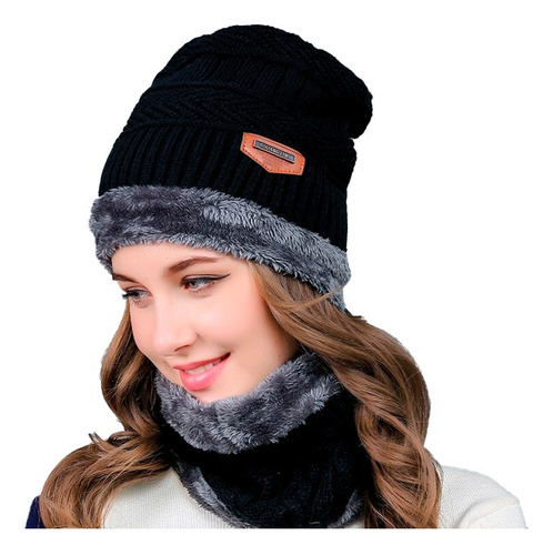 Gorro De Lana Con Relleno Interior + Cuello Hombre O Mujer