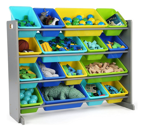 Juguetero Organizador Infantil Jumbo 16 Cajones Colores 