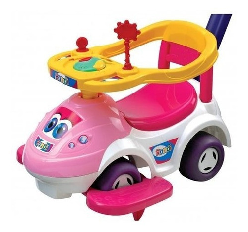 Andador Pata Pata Funny Star Rondi 2 En 1 Con Sonido Piu Color Rosa/blanco