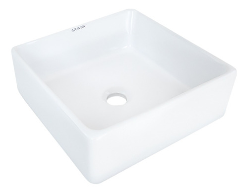 Lavabo Ceramica Sobre Cubierta Sin Rebosadero Marca Gravita