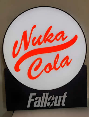 Nuka Cola Fallout Vault Tec 3d Led Edition Lampara Regalo