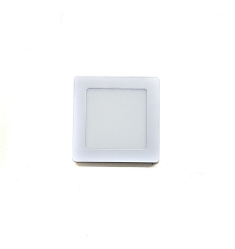 Plafón Panel Luz Blanca Led Cuadrado Embutir 12w 17cm