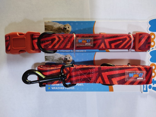 Imagen 4 de 7 de Juego Collar Con Paseador Decorado Perros Medianos Importado