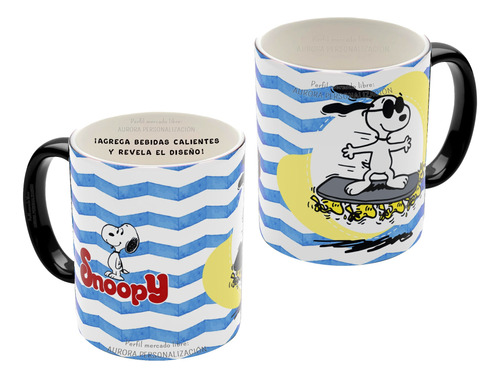 Mug Mágico Snoopy Peanuts Caricatura  Taza Termica Pocillo