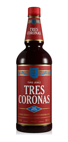 Botella De Jerez Licor Tres Coronas 1l