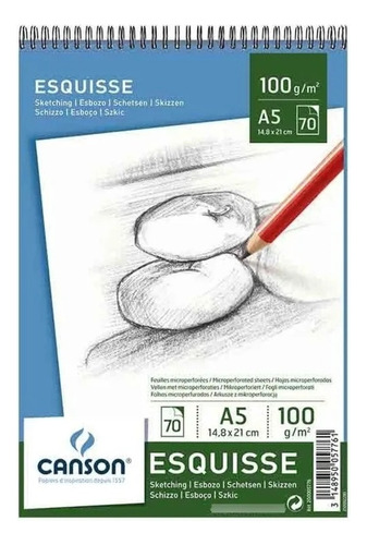 Block Dibujo Canson Sketching Esquisse A5 Serviciopapelero