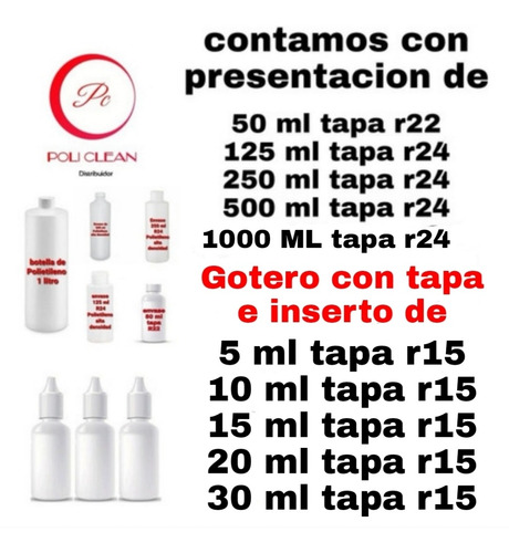 Envase Plastico 1/4 Litro 100 Pzas C/tapa Incluye Envio