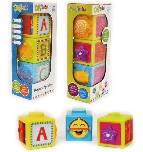 Bloques Apilables Cubos Actividades Ok Baby Sharif Express