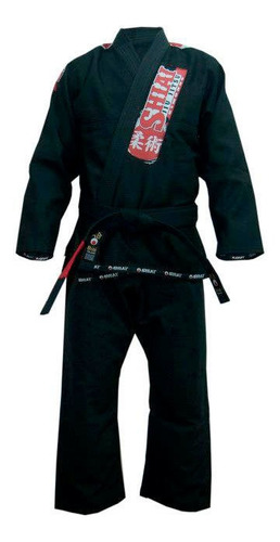 Kimono Jiu Jitsu Shiai Tokaido Negro Mediano Junior En3x