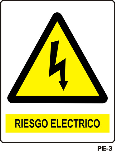 Aviso De Riesgo Electrico 20cm X 25cm