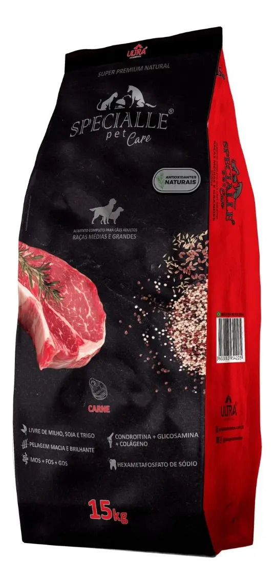 Ração Cães Adultos Médio/grande Carne 15kg Specialle
