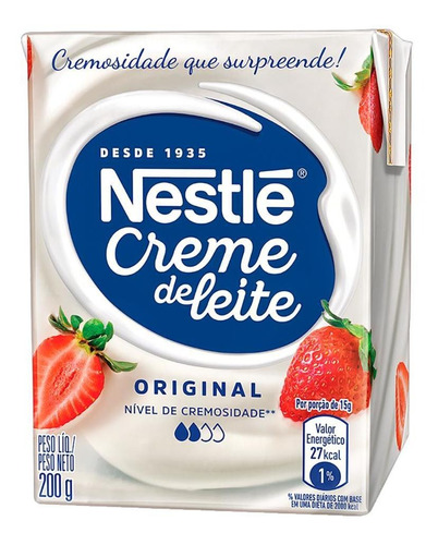 Creme De Leite Leve Nestlé Tradicional 200g
