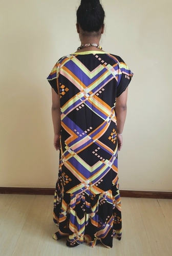 Imagem 5 de 5 de Vestido Feminino Tecido Longo Bárbara