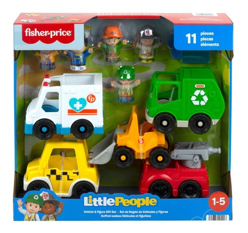 Little People Fisher Price Set De Regalo De Figuras Y Autos