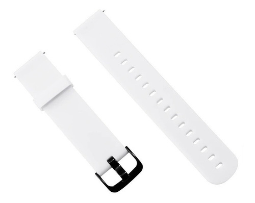 Pulseira Silicone Compatível Com Amazfit Bip S Lite A1823 Cor Branco