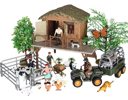 Para . Mini Figuras De Animales De Granja, Juego De