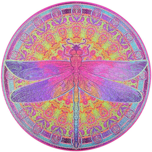 Bgraamiens Rompecabezas-zentangle Libélula-1000 Piezas Vivid