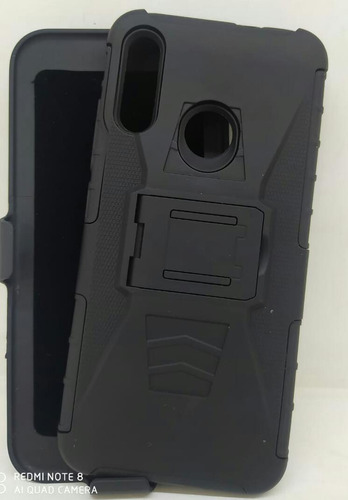 Motorola E6s Funda Uso Rudo Negro 