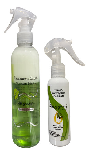 Kit Élégance Cosmetics Hidratante Bifásico + Termo Protector