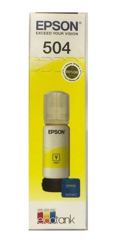 Tinta Epson 504 Original Amarillo - Sistema Continuo Ecotank