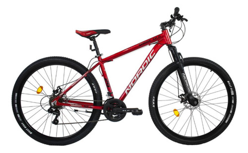 Bicicleta Mountain Bike Nordic X2.0 Rodado 29 T20 Rojo - Gri
