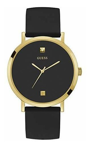 Reloj Guess Hombre W1264g1 Acero Dorado Caucho Clasico