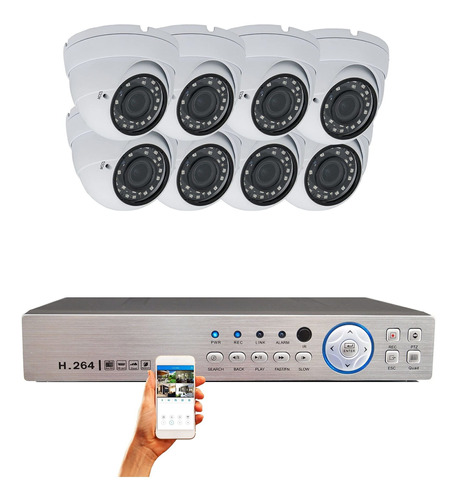 Evertech Canal Ahd Dvr Pcs Alta Definicion Hibrida Cvbs Tvi