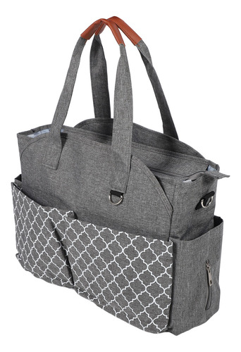 Bolsa De Viagem Para Fraldas Com Estampa Geométrica, Tecido