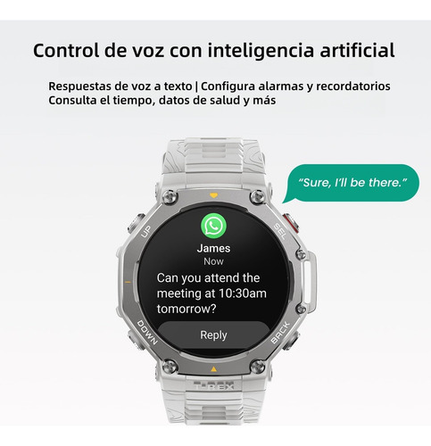 Amazfit T-rex 3 Outdoor Reloj Inteligente Militar Resistente De 48 Mm, Gps (con Privacidad), Mapas Sin Conexión, Batería De Larga Duración, Resistente Al Agua, 170 Modos De Fitness/deporte, Ai, Onyx G