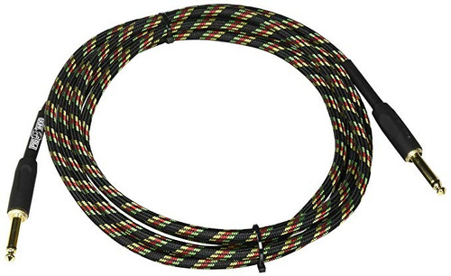 Cerdo Del Cerdo Pch10ra  Rayas Rasta  Cable De Instrumento