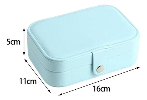 Joyero De Viaje 2 Capas De Terciopelo Suave Forrado A Prueba