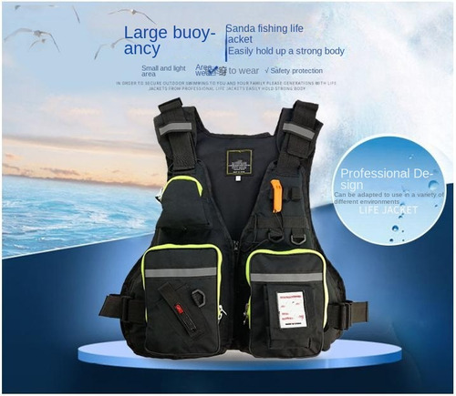Chaleco Salvavidas Multifuncional Para Pesca Al Aire Libre