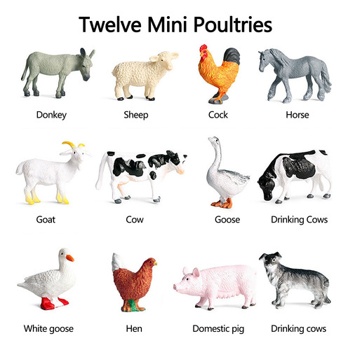 Traje Colorido De Simulación De Minianimales Y Animales Pequ