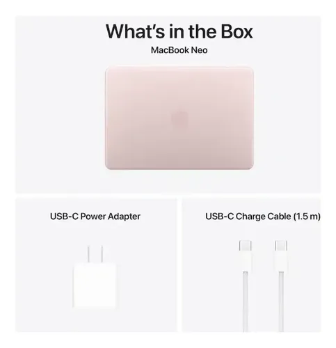 Macbook Apple Neo 8gb 256gb Rosa | Parcelamento sem juros