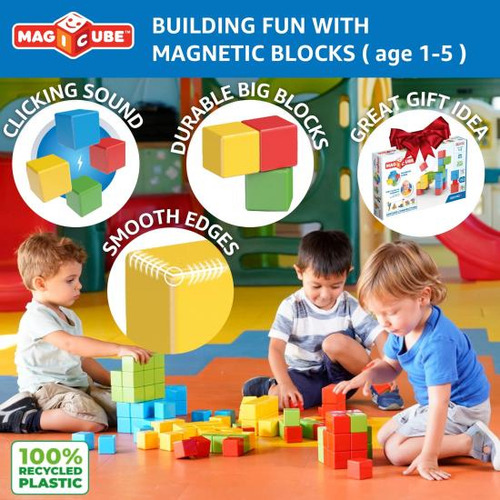 Geomag Juego De Construcción De Cubos Apilables Magnéticos M