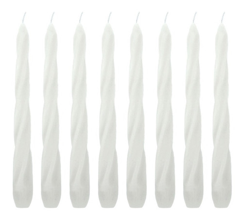 15 Velas Castiçal  20 Cm Branca Festa Candelabro Romântica