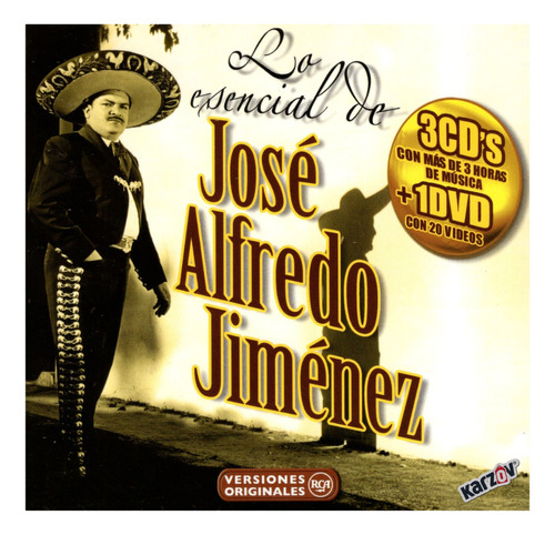 Lo Esencial De Jose Alfredo Jimenez 3 Discos Cd + Dvd Versión del álbum Estándar