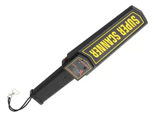Detector De Metal Portátil Bastão Para Revista E Segurança Cor Preto