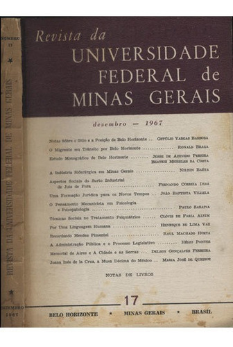 Revista Da Universidade Federal De Minas Gerais   Nº 17   