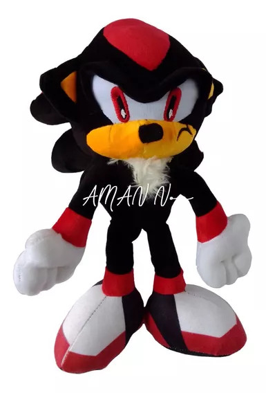 Peluche Sonic Mediano Shadow 30 Cm Mod. Shadow