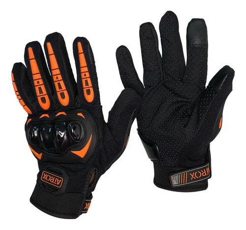 Luva Proteção Motociclista Motoqueiro Frio Tipo X11 29147 Cor Laranja G