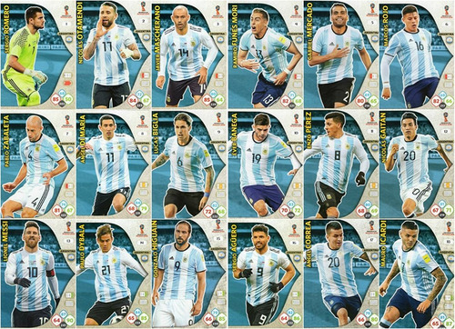 Adrenalyn Xl Russia 2018 - Equipo Argentino Completo - #1a18