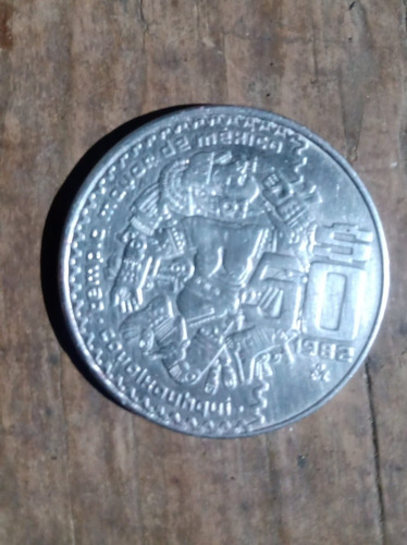 Moneda De 50 Pesos Coyolxauhqui Templo Mayor  De 1982