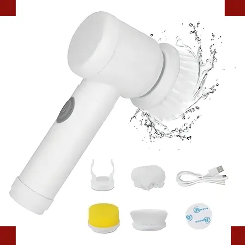 Escova De Limpeza Elétrica Multifuncional 5 Em 1 - Unidade - 1